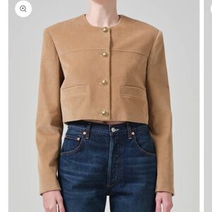 Cropped Pia Tan Corduroy Jacket